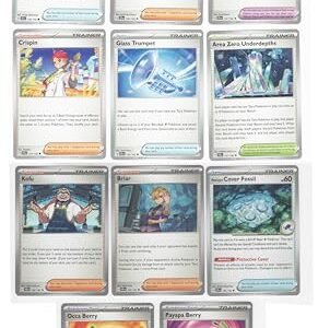 Stellar Crown Complete Trainer Card Set - Glass Trumpet Lacey Crispin Pokemon Collectible Card Games