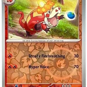Collectible Card Games Pokemon Pokemon - Crocalor 036/193 - Paldea Evolved - Reverse Holo Pokemon Card - Foil