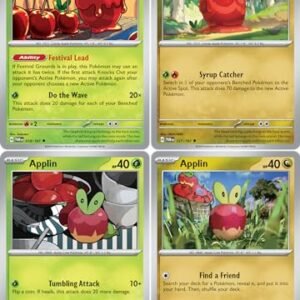 Trading Cards Pokemon Dipplin 018/167 & 127/167 – Twilight Masquerade – Pokemon 4 Card Lot