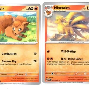 Card Games Pokemon Ninetales 029/197 - Obsidian Flames - Pokemon Evolution 2 Card Lot