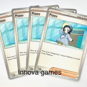 Pokemon Poppy 193/197 - Obsidian Flames - x4 Pokemon Trainer Card Playset - Lot Playsets