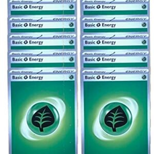 Pokemon Pokemon Basic Grass Energy Lot - Scarlet & Violet - x12 Card Action Figures