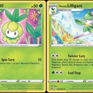 Pokemon Trading Cards Hisuian Lilligant 016/189 - Astral Radiance - Rare Pokemon Evolution Card Lot