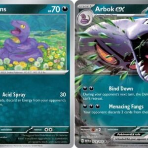 Arbok ex 024/165 - Pokemon 151 - Double Rare - Evolution 2 Card Lot Pokemon Trading Cards