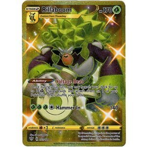 Rillaboom - 197/189 - Secret Rare Sword & Shield Darkness Ablaze Singles Trading Cards Pokemon