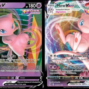 Collectible Card Games Pokemon Mew V & Vmax Card Set - Fusion Strike 113/264 & 114/264 - Pokemon Ultra Rare Card Lot