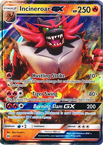Collectible Card Games Pokemon Incineroar GX - 27/149 - Ultra Rare