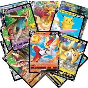 Pokemon Collectible Card Games Pokemon Cards 50 Card Assorted Lot with Guaranteed V Pokemon