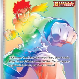 Pokemon Bruno - 172/163 - Secret Rare - Sword & Shield - Battle Styles Action Figures