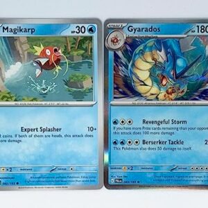 Pokemon Gyarados 043/193 - Paldea Evolved - Pokemon Evolution Set - 2 Card Lot - Scarlet & Violet Trading Cards