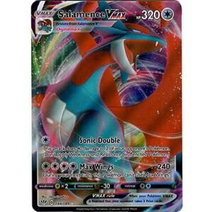 Pokemon Salamence VMAX - 144/189 - Ultra Rare Sword & Shield Darkness Ablaze Singles Action Figures