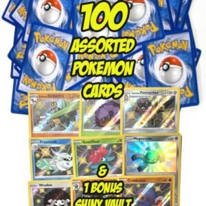 Pokemon Pokemon - 100 Assorted Cards - Common & Uncommon + 1 Random Shiny Vault Pokemon Card Trading Cards