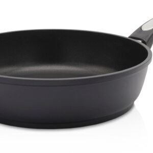 Krüger Bratpfanne Aluguss Pfanne tief DELTA, Aluminiumguss (1-tlg), für Induktions-Kochfelder geeignet, tiefe Ausführung Kru00FCger Bratpfannen