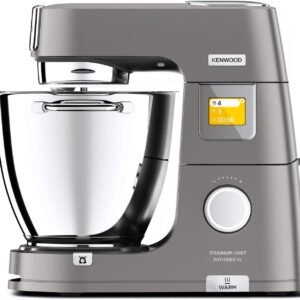 Kenwood Multifunktionsküchenmaschinen Kenwood Küchenmaschine KWL90.244SI Titanium Chef Patissier XL Küchenmaschine, 1400 W, 7 l Schüssel, inkl. Waage, Wärme-Funktion, Schüssel-Beleuchtung