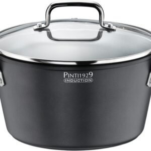 PINTINOX Kochtopf Pinti ST1, Aluminium, Edelstahl, 3-lagige Antihaftbeschichtung, Induktion, inkl. Glasdeckel Suppentöpfe PINTINOX