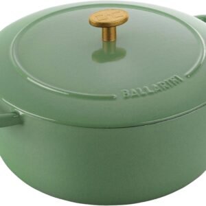BALLARINI Bräter Bellamonte Cocotte, Gusseisen (1-tlg), robust, kratzfeste Emaille-Beschichtung, spülmaschinengeeignet grün BALLARINI Bräter