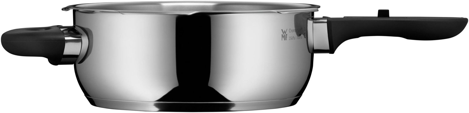 WMF Schnellkochtopf Perfect Plus, Cromargan® Edelstahl Rostfrei 18/10 (1-tlg), Abnehmbarer Deckelgriff WMF Schnellkochtöpfe