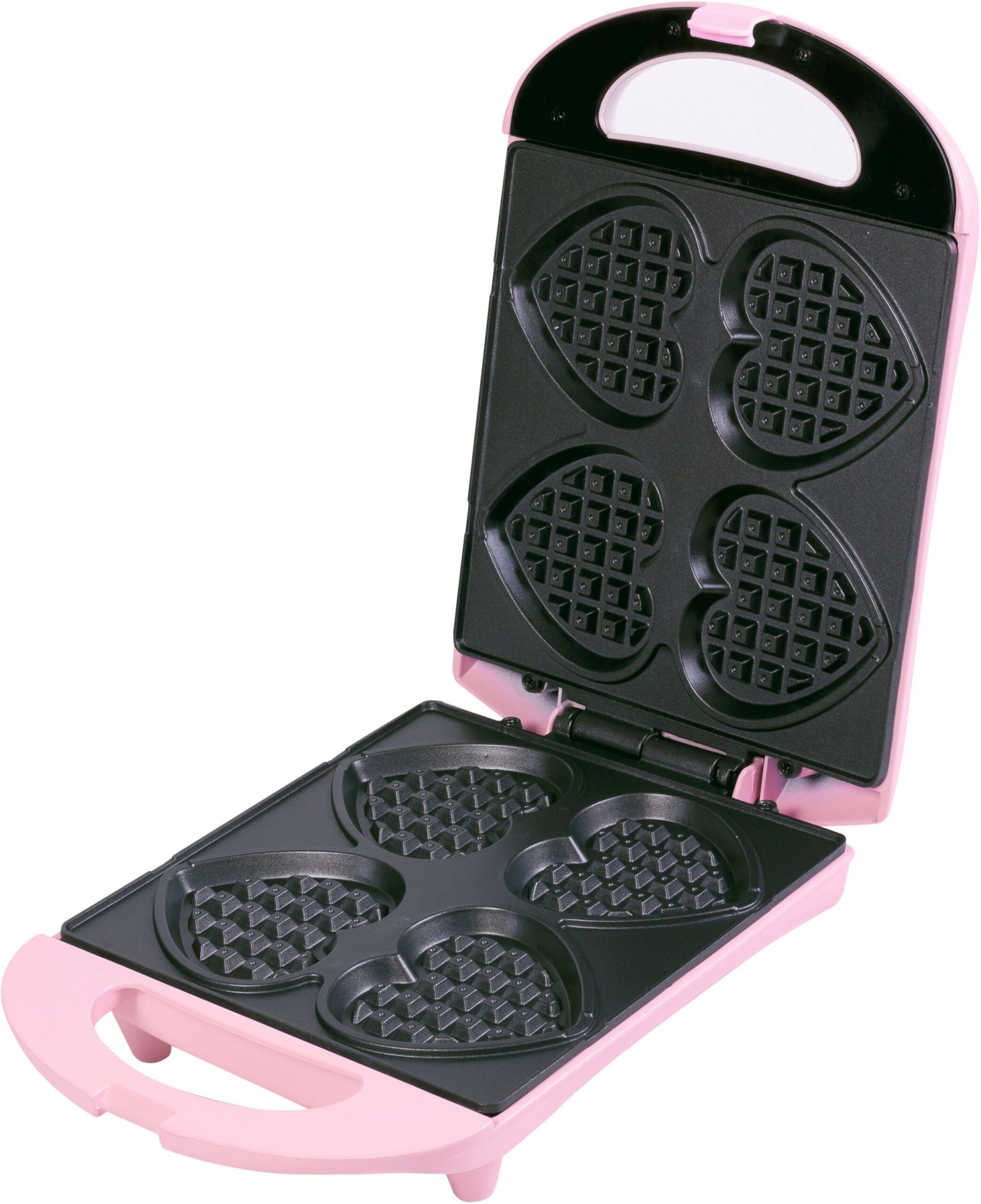 bestron Herzwaffeleisen bestron Waffeleisen DSW271 für Herzwaffeln am Stiel, 780 W, für Herzwaffeln am Stiel, Retro Design DSW271P rosa