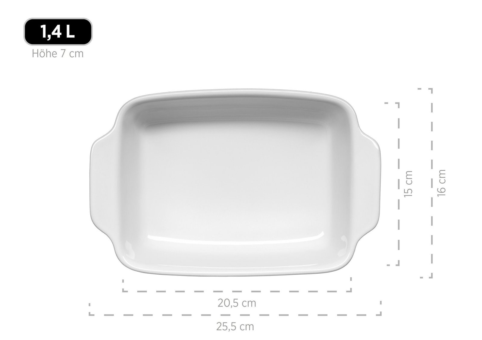 Mu00C4SER Auflaufformen MÄSER Auflaufform KITCHEN TIME, Keramik, (2-St) Weiß