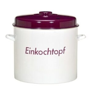 Kru00FCger Krüger Einkochtopf, Emaille (1-tlg), Induktion Einkochtöpfe