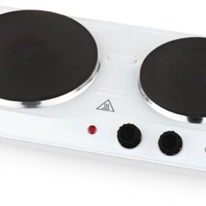 Hyundai Doppelkochplatte EP310W, 2500W, 2 Gussplatten: Ø 18,5 cm/1500W; 15,5 cm /1000W, Thermosicherung Hyundai Doppelkochplatten