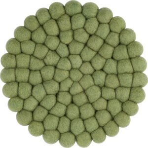 myfelt Topfuntersetzer Filzkugel Topfuntersetzer ⌀ 20 cm, Zubehör für Pfannen, Töpfe, Küchentisch, Auflaufformen, 100 % reine Schurwolle, hitzebeständig Kaspar Topfuntersetzer myfelt