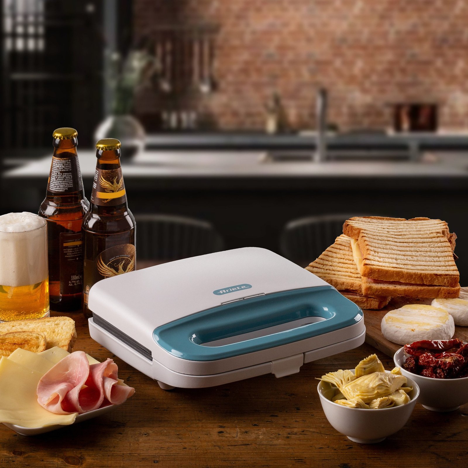 Ariete Sandwichmaker 1971, 750 W 1971W weiß Ariete Sandwichmaker