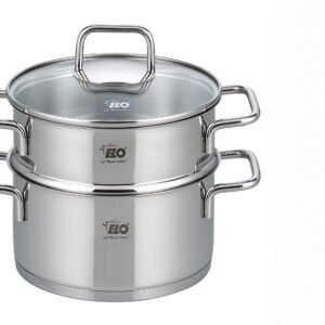 Elo Dampfgartopf, Edelstahl 18/8 (1-tlg), Dampfkochtopf, Ø 18 cm, Induktion Dampfgartöpfe Elo