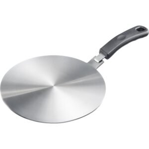 Thiru Einzelkochplatten Thiru Einzel-Induktionskochplatte Adapter für nicht-magnetische Töpfe und Pfannen mit abnehmbaren Griff