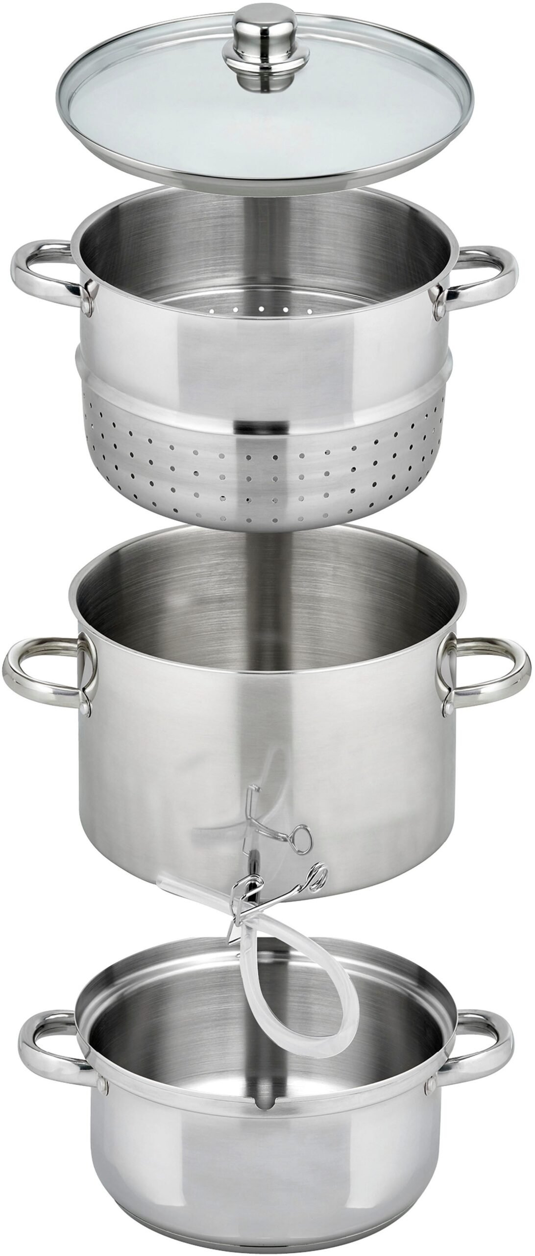 Einkochtopf Entsafter Galactica, Edelstahl (1-tlg), Ø 26 cm, Induktion Einkochtöpfe