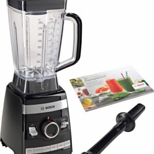 BOSCH BOSCH Standmixer VitaBoost MMBH6P6BDE, 6 Programme, 45.000 U/Min, schwarz, 1600 W, Hochleistungsmixer, 2,5l Tritan-Mixbehälter, 6 Edelst.Klingen, Stopfer Standmixer