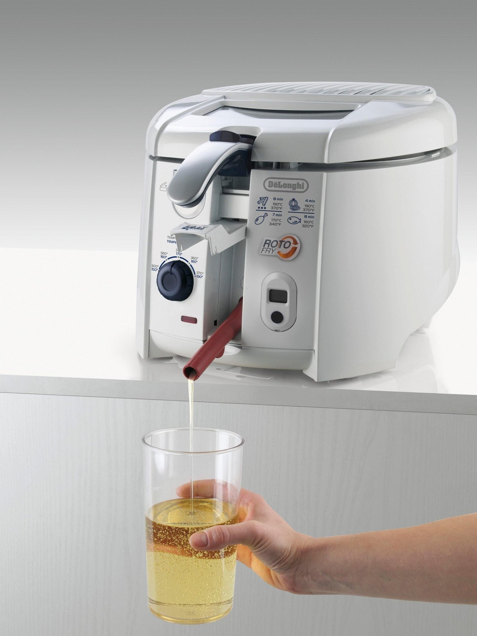 De'Longhi Rotofritteuse F 28313.W, 1800 W, Fassungsvermögen 1 kg De\u0027Longhi Rotofritteusen