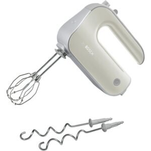 Handmixer BOSCH BOSCH Handmixer Styline MFQ40301, Edelst. Rührbesen/Knethaken, 5 Stufen, hellgelb, 500 W, Turbostufe, leichtes Gehäuse, Made in Europe Champagner