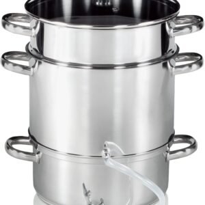 Kru00FCger Krüger Einkochtopf Mainau, Edelstahl (Set, 5-tlg), für Induktions-Kochfelder geeignet Einkochtöpfe