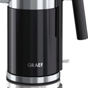 Wasserkocher Graef Graef Wasserkocher WK 401, 1 l, 1850 W, Edelstahl, weiß schwarz