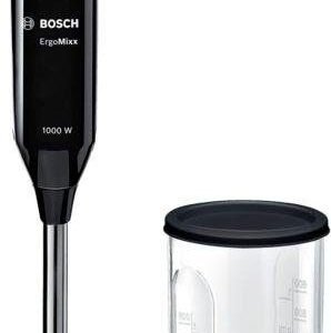 BOSCH BOSCH Stabmixer ErgoMixx MS6CB6110, 4 Klingen, 12 Stufen, Turbotaste, schwarz, 1000 W, Mixbecher mit Deckel, ergonom. Griff, Made in Europe Stabmixer