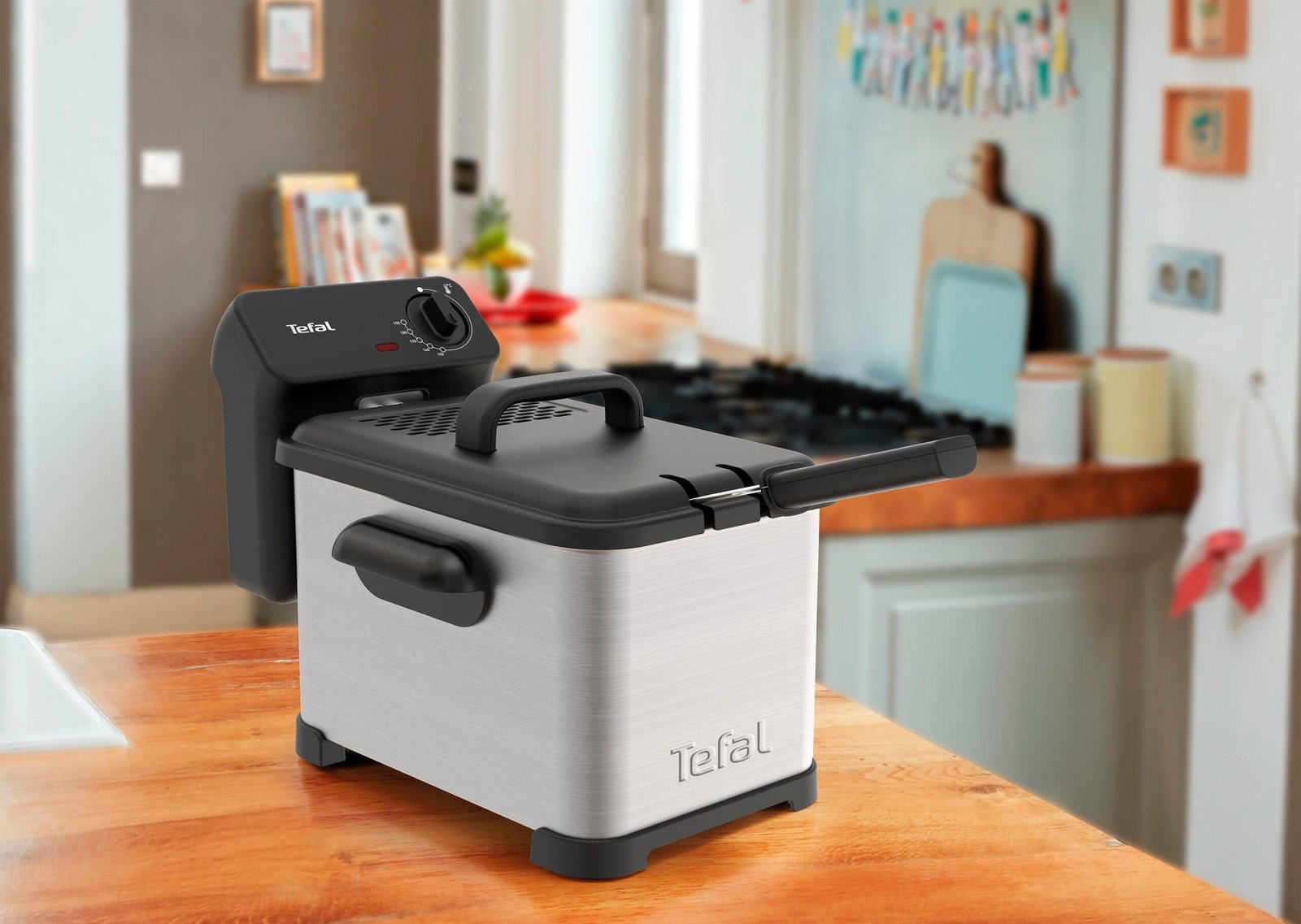 Tefal Fritteuse Family Pro Access, 3000 W, 4 L, Ölbehälter herausnehmbar, Kühlzonen-Technologie, FR5030 Tefal Kaltzonenfritteusen
