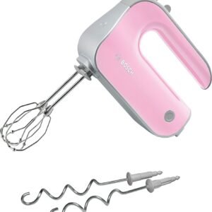 Handmixer BOSCH BOSCH Handmixer Styline MFQ40301, Edelst. Rührbesen/Knethaken, 5 Stufen, hellgelb, 500 W, Turbostufe, leichtes Gehäuse, Made in Europe Rosa