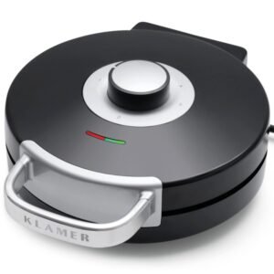 Waffeleisen KLAMER KLAMER Waffeleisen Herzwaffel, Waffeln in Herzform, 5 Stufen, hochwertige Antihaftbeschi…, 1000 W, gleichmäßige Bräunung, Antihaftbeschichtung, platzsparendes Design