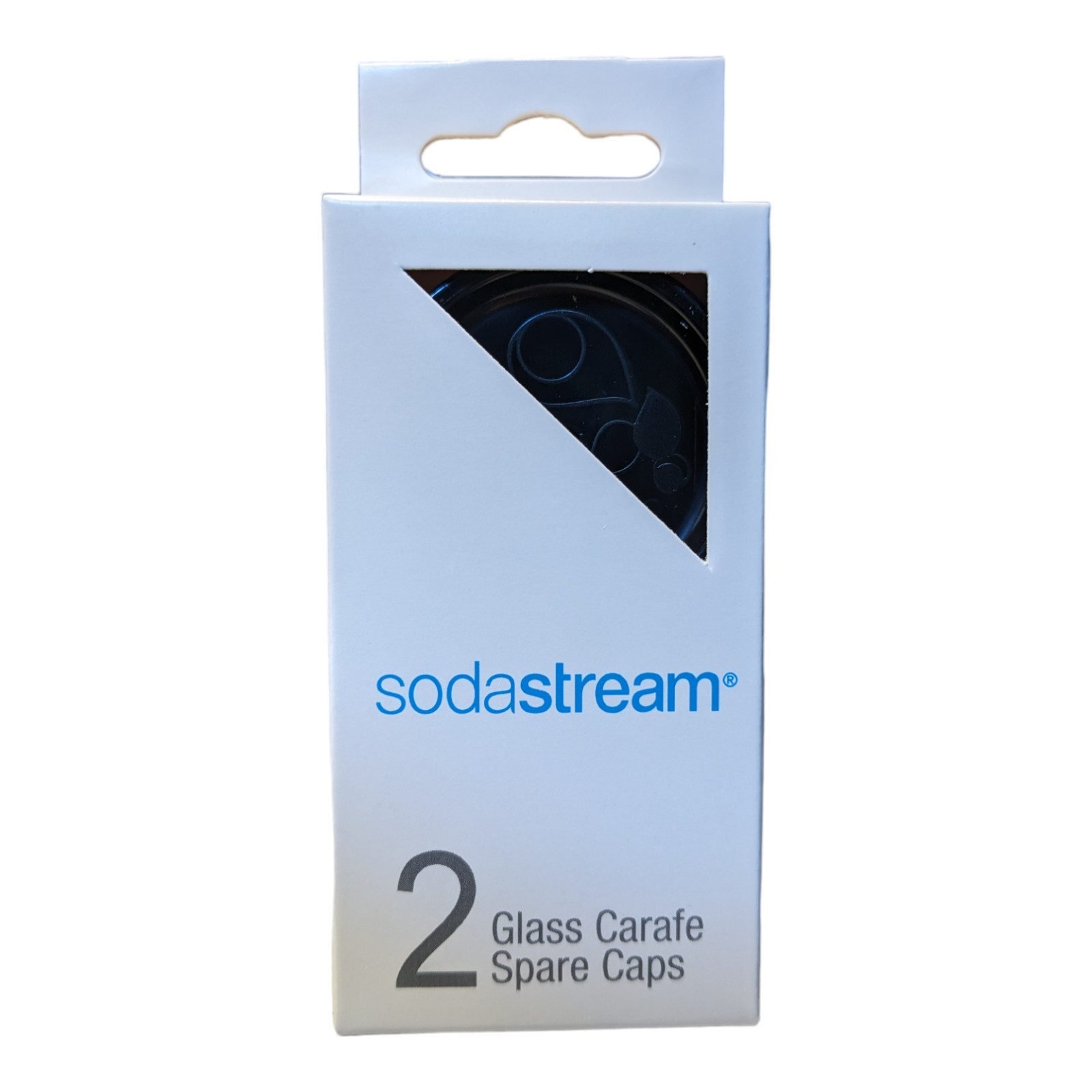 SodaStream Wassersprudler Glaskaraffen Verschluss schwarz 2 Stück, (2-tlg) SodaStream Topfdeckel