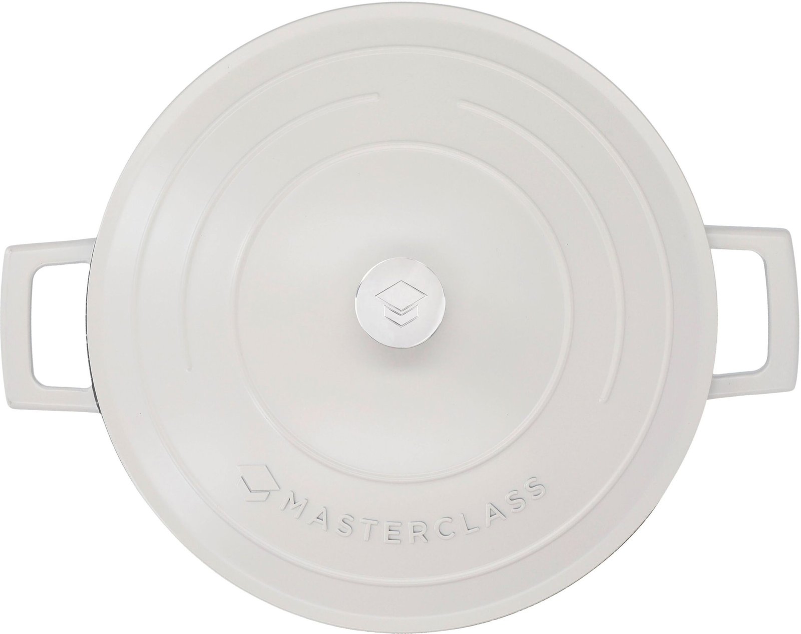 MasterClass MasterClass Kasserolle MasterClass, Aluminiumguss, flach, 2,5 L, ultraleicht, kratzfeste Antihaftbeschichtung, Induktion Cremefarbig Kasserollen
