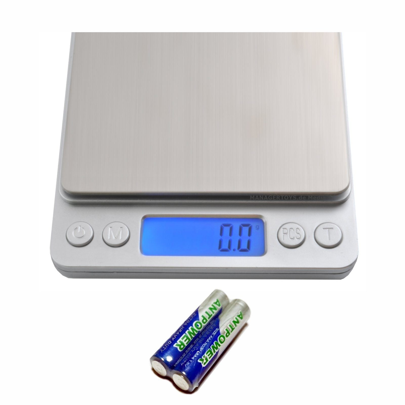 VARA Küchenwaage Digitale Haushalts- Feinwaage Küchenwaage 2 kg 0.1 Gramm Batterien VARA Küchenwaagen