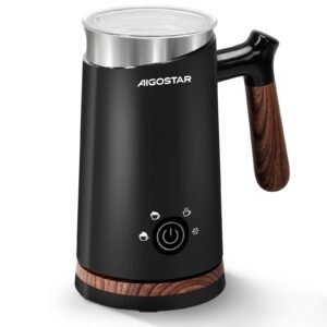 Aigostar Aigostar Milchaufschäumer 4 in 1 Milchaufschäumer Elektrisch 500W, 300ml Edelstahl Milchaufschäumer