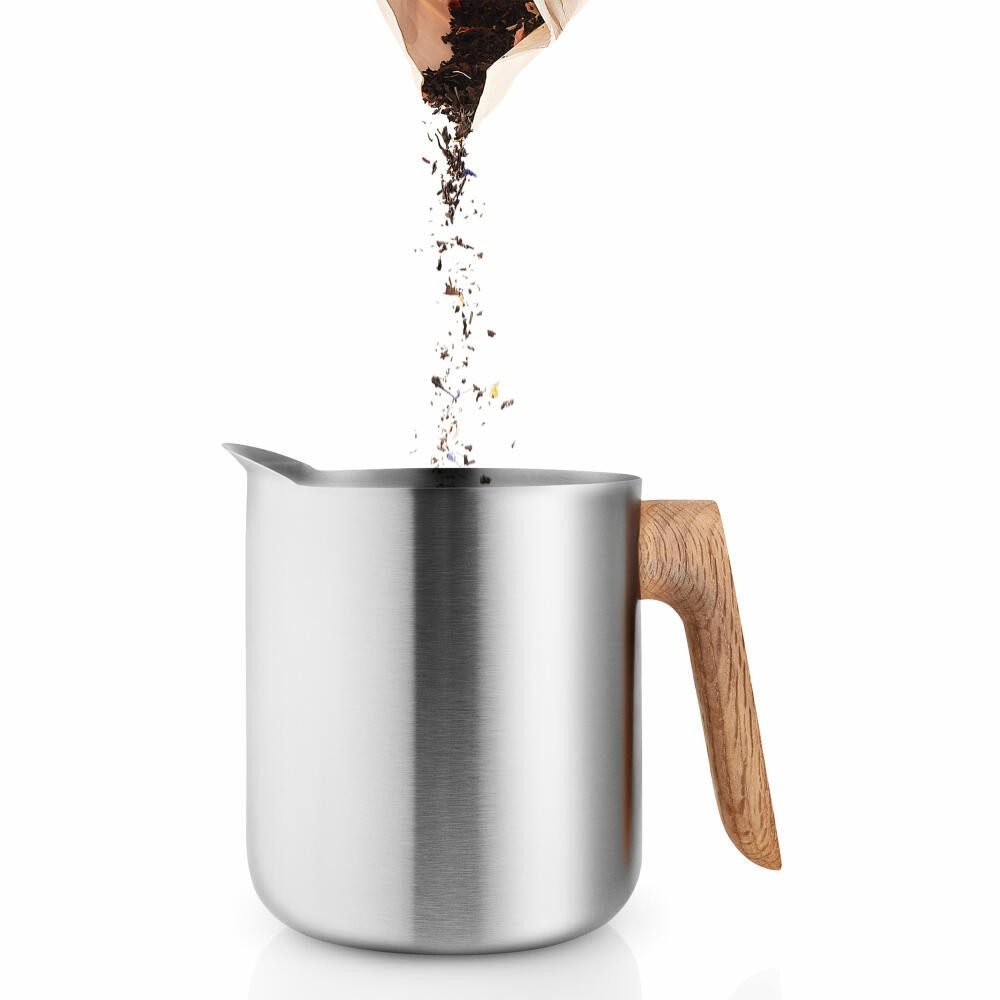 Teebereiter Eva Solo Eva Solo Teekanne Nordic Kitchen Stempelteekanne Silberfarben 1 L, 1 l