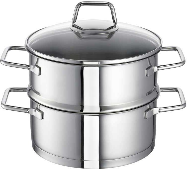 SCHULTE-UFER Dampfgartopf Wega, Edelstahl 18/10 (1-tlg), Dampfkochtopf, Induktion SCHULTE-UFER Dampfgartöpfe