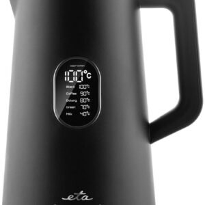 eta Wasserkocher ELSA schwarz ETA559790000, 1,5 l, 1800 W, Doppelwandiges Design zum Schutz vor Verbrennungen eta Wasserkocher