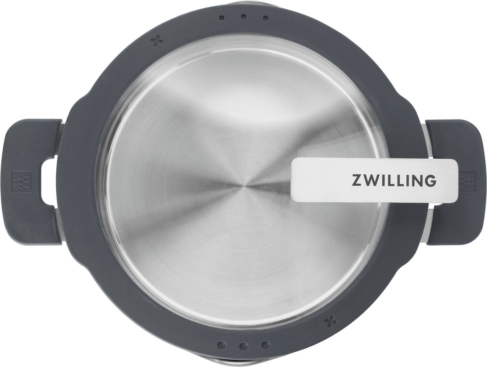 Zwilling Topf-Set Simplify, Edelstahl 18/10 (Set, 9-tlg., je 1 Kochtopf Ø 16/20/24 cm, 1 Bratentopf Ø 20 cm, 1 Stieltopf Ø 16 cm), Sandwichboden, Stay-Cool-Griffe, integriertes Sieb, (Glas)Deckelhalter Zwilling Topfsets