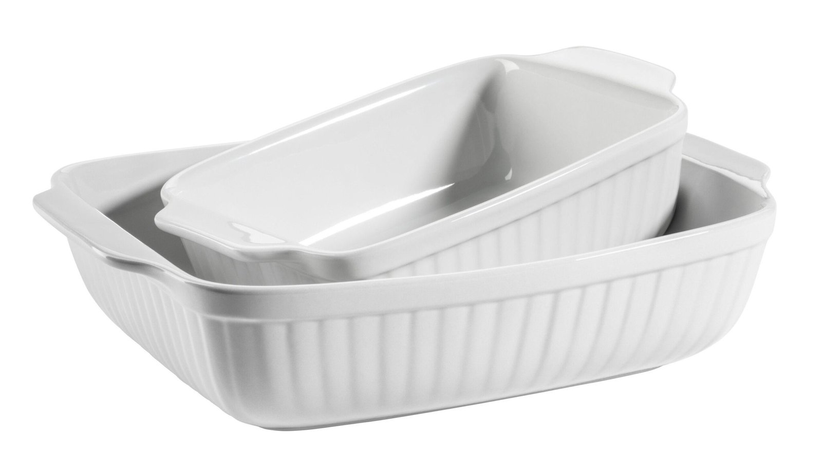 Mu00C4SER Auflaufformen MÄSER Auflaufform KITCHEN TIME, Keramik, (2-St) Weiß