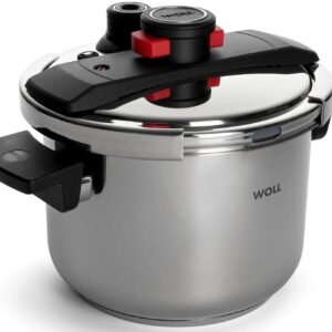 WOLL Schnellkochtopf Pressure Pro, Edelstahl 18/10 (1-tlg), Dampfkochtopf, Ø 22 cm, Induktion, Made in Germany WOLL Bratentöpfe