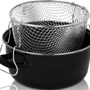 Kru00FCger Frittiertöpfe Krüger Frittiertopf, Emaille (1-tlg), Induktion